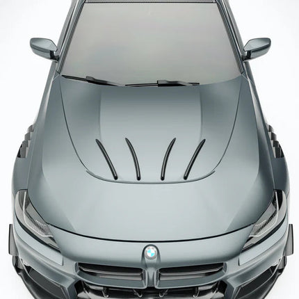 Revozport BMW M2 G87 Coupé 2023+ Dry Carbon Fiber Hood (Bonnet) & Strakes