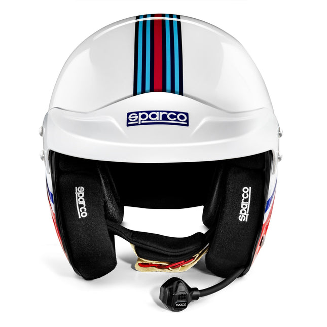Sparco Air Pro RJ-5i Martini Racing Stripes Design Racing Helmet (Open Face)