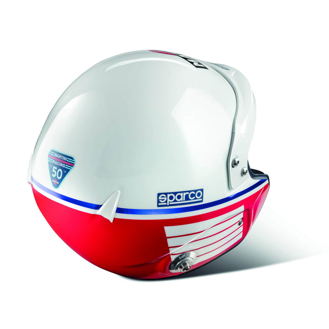 Sparco Air Pro RJ-5i Martini Racing Fiberglass Racing Helmet (Open Face)