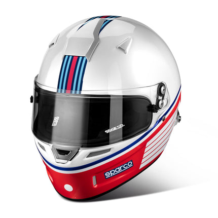 Sparco RF-5W Stripes Design Full Face Racing Helmet (Martini Racing)