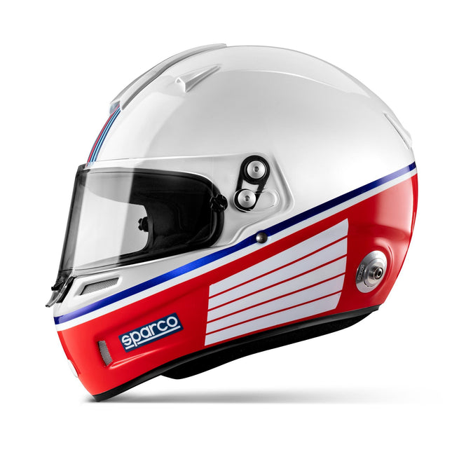 Sparco RF-5W Stripes Design Full Face Racing Helmet (Martini Racing)