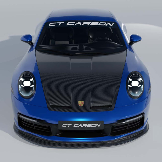 Porsche 992.1 Carrera Carbon Fibre Bonnet CT6005 angle 1