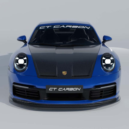 Porsche 992.1 Carrera Carbon Fibre Bonnet CT6005 angle 4
