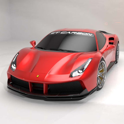 Ferrari 488 GTB carbon fibre side skirt gloss finish