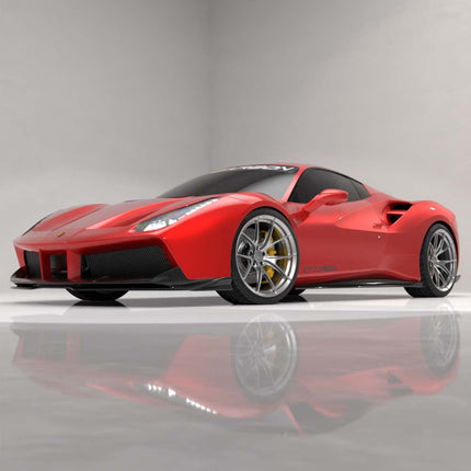 Ferrari 488 carbon fibre side skirt profile