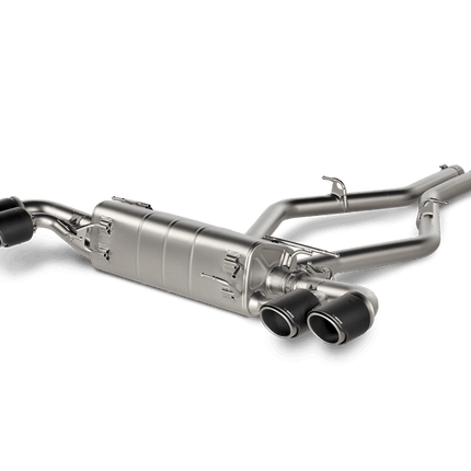 Akrapovic Slip-On Line Titanium Exhaust for Alfa Romeo Stelvio Quadrifoglio 2017 to 2020 (S-AR/TI/6H)