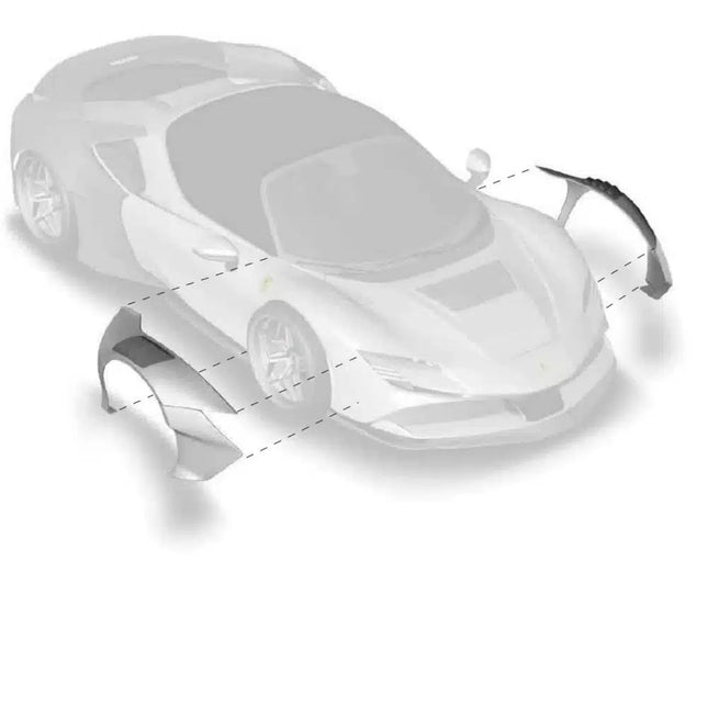 ZACOE Carbon Front Wide Fender Set for Ferrari SF90