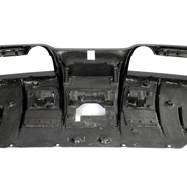 Ferrari F8 Carbon Fibre Diffuser fitted