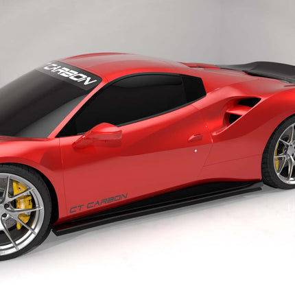 Ferrari 488 Spider carbon fibre weave finish