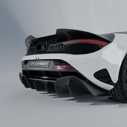 McLaren 750S carbon fibre kit close up spoiler