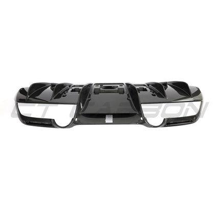 Ferrari F8 Carbon Fibre Diffuser rear view
