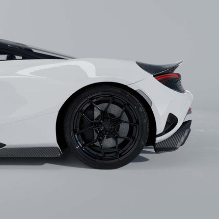 McLaren 750S carbon fibre kit rear diffuser detail