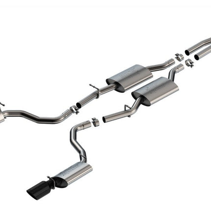 BORLA ATAK Cat-Back Exhaust Black Chrome for Dodge Charger R/T 2019-2022 (140918BC)