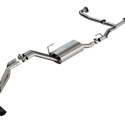 BORLA Cat-Back Exhaust S-Type Black Chrome for Nissan Frontier 3.8L V6 2022-2023 (140919BC)