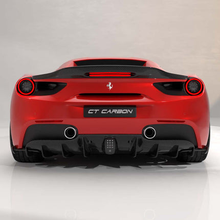Ferrari 488 Spider carbon fibre finish detail