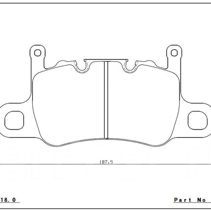 ENDLESS ME22 rear brake pads EIP241ME22 for Porsche GT3
