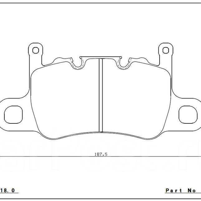 ENDLESS ME22 rear brake pads EIP241ME22 for Porsche GT3