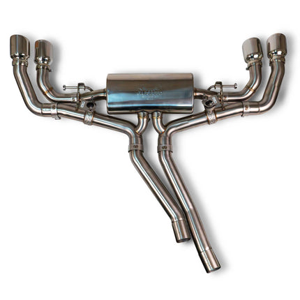 Fabspeed Lamborghini Urus valved cat-back exhaust, Polished tips