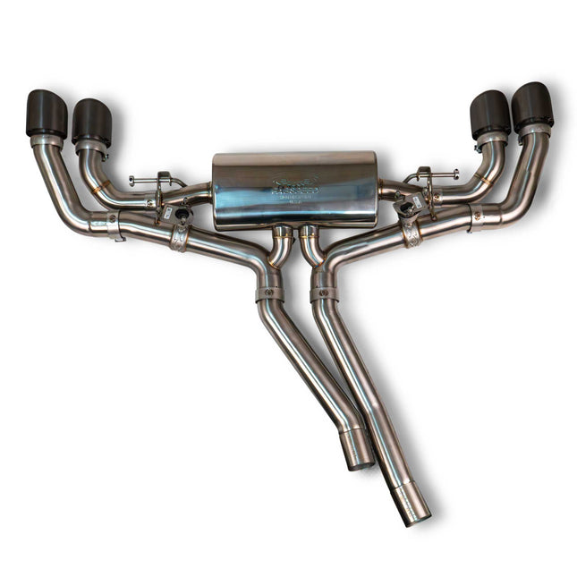 Fabspeed Lamborghini Urus valved cat-back exhaust, Satin Black tips