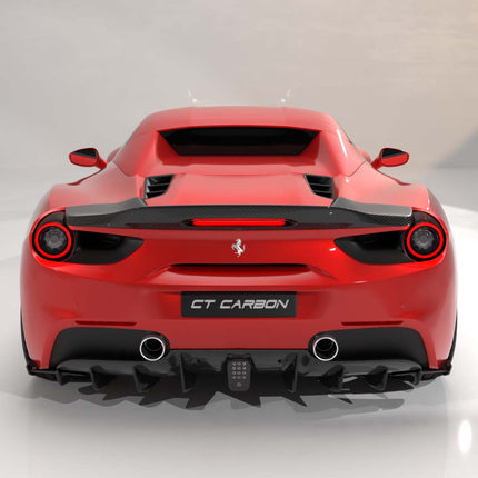 Ferrari 488 Spider Carbon Fibre Spoiler CT Design weave