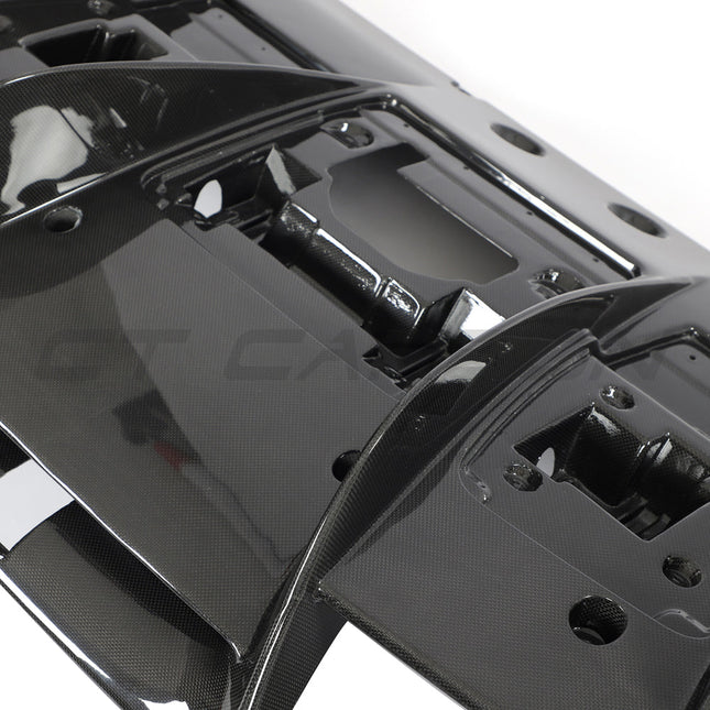 Ferrari F8 Carbon Fibre Diffuser installed
