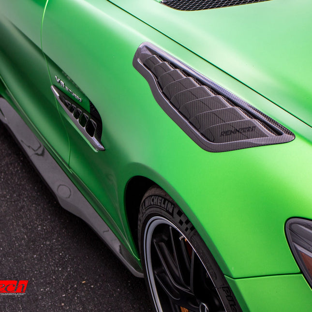 RENNtech Carbon Fiber Side Skirts for Mercedes-AMG GT R / GT R Pro C190 (Gloss), image 9
