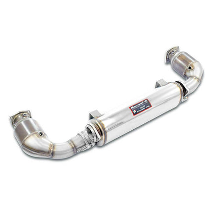 Supersprint Sport Rear Exhaust with Metallic Catalytic Converters 100 CPSI for Porsche (246704)