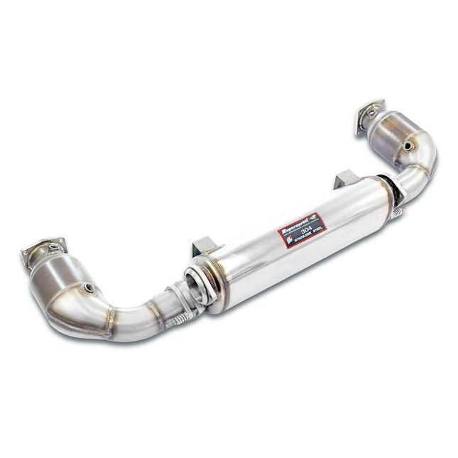 Supersprint Sport Rear Exhaust with Metallic Catalytic Converters 100 CPSI for Porsche (246704)