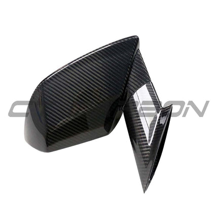 Huracan dry carbon mirror side view