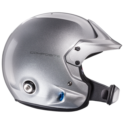Stilo Venti WRC Composite Open Face Racing Helmet Silver (FIA 8859-2015, Snell SA2020) (AA0220BG2T)