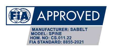 Sabelt Spine FIA 8855-2021 homologation certificate