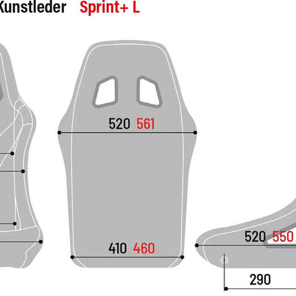 Sparco Sprint Racing Seat, 2207S, view 6
