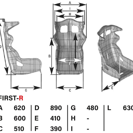 OMP First-R Racing Seat, view 2