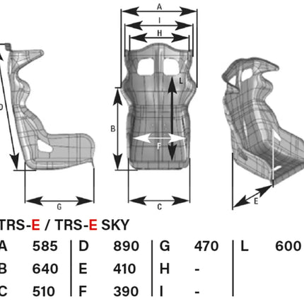 OMP TRS-E Racing Seat, view 3
