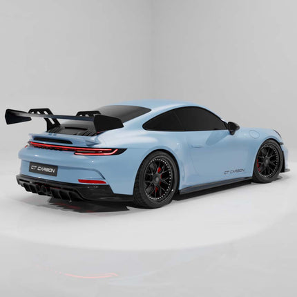Porsche 992.1 GT3 carbon fibre kit installed