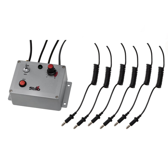 Stilo DB0202 Waterproof Offshore Intercom Unit, 6 Helmets, with Radio Connection and PTT