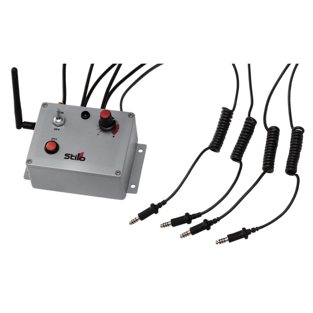 Stilo DB0201 Waterproof Offshore Intercom Unit, 4 Helmets, with Radio Connection and PTT