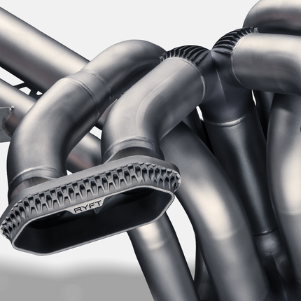 RYFT HYPR titanium performance exhaust Revuelto rear