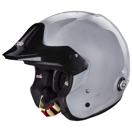 Stilo Venti Trophy Jet Composite Open Face Racing Helmet Silver (FIA 8859-2015, Snell SA2020) (AA0112AF2T)