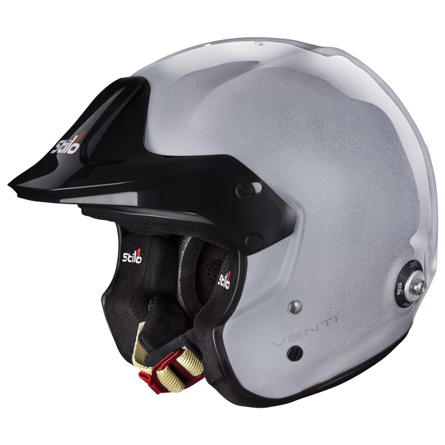Stilo Venti Trophy Jet Composite Open Face Racing Helmet Silver (FIA 8859-2015, Snell SA2020) (AA0112AF2T)