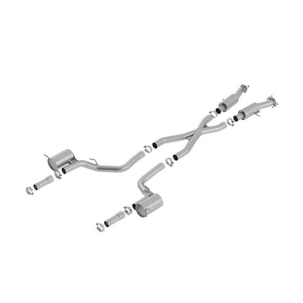 Borla 140755 S-Type Cat-Back Exhaust for Jeep Grand Cherokee Trackhawk 6.2 Supercharged V8 (2018-2021)