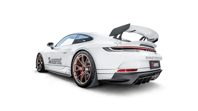 Akrapovic 992 GT3 titanium header set view
