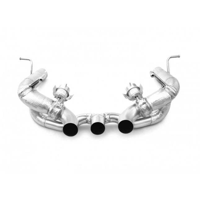 Tubi Style TSFE458C09.003.AT Straight Pipes Exhaust Kit with Valve for Ferrari 458