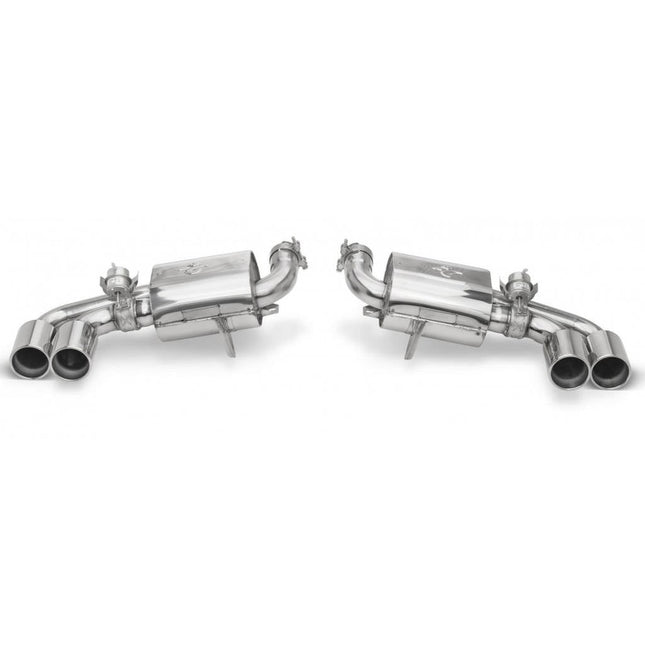Tubi Style Double Mufflers Exhaust with Valve for Ferrari F430 - TSFE430C05.003.A
