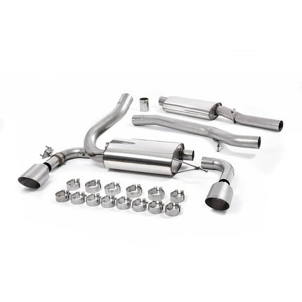 Milltek SSXFD188 Cat-Back Exhaust with Brushed Titanium GT115 Tips for Ford Focus Mk3 RS