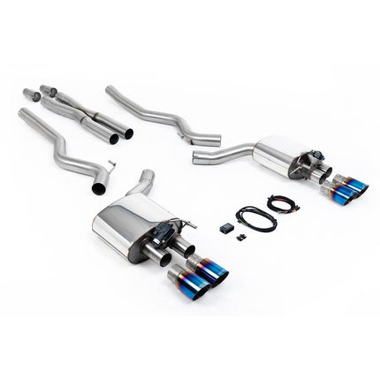 Milltek Sport Cat-Back Exhaust Quad 90mm GT90 for Ford Mustang 5.0 V8 GT (Fastback) - SSXFD229
