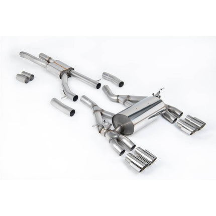 Milltek SSXBM995 Cat-Back Quad 90mm GT90 Exhaust for BMW M3 F80 Saloon (2014-2018, non-OPF)