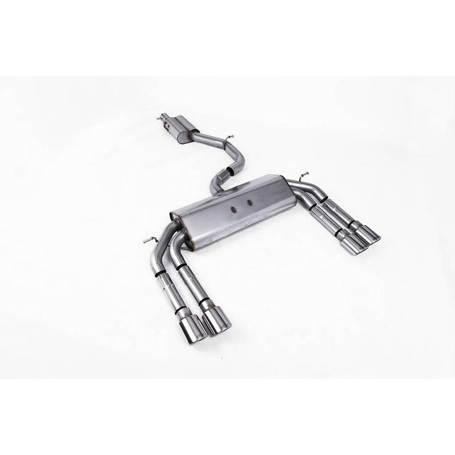 Milltek SSXAU545 Cat-Back Exhaust with Polished Oval Tips for Audi S3 8V Saloon/Cabrio