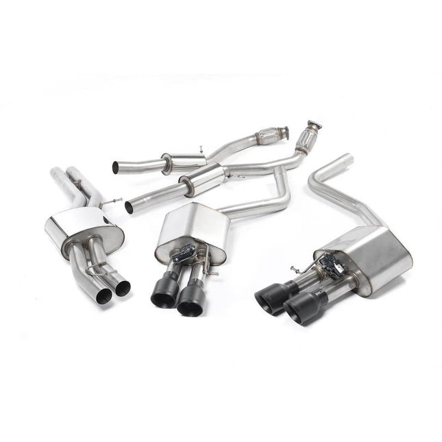 Milltek Sport Cat-Back Exhaust Quad 100mm GT100 for Audi S8 4.0 TFSI Quattro Tiptronic - SSXAU464