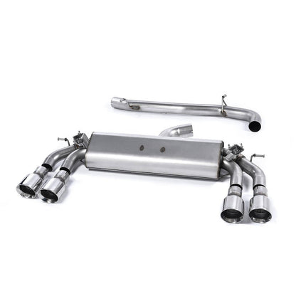 Milltek SSXAU416 Cat-Back Quad GT100 Exhaust for Audi S3 2.0 TFSI quattro Sportback 8V